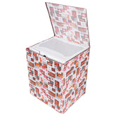 Kuber Industries Washing Machine Cover | Dil Check Print Washing Machine Cover | Soft PVC | Top Load Fully-Automatic Washing Machine Cover | White